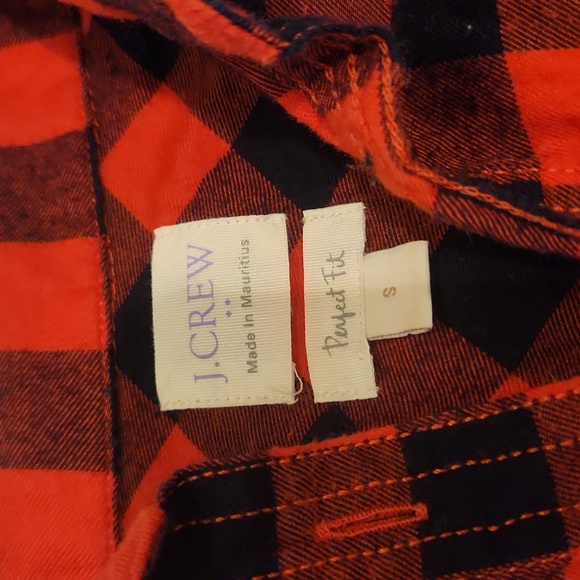 Jcrew perfect fit flannel EUC - Picture 3 of 6
